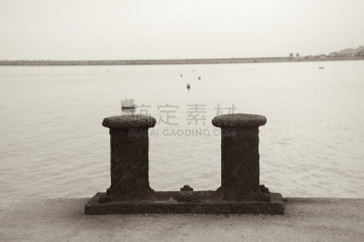 海洋,系船柱,过时的,水平画幅,无人,古老的,普利亚区,静止的,冰冻时间,航海设备
