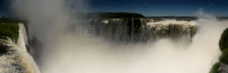 伊瓜苏瀑布,魔鬼喉咙,伊瓜苏河,南美,水,水平画幅,瀑布,无人,户外,美洲