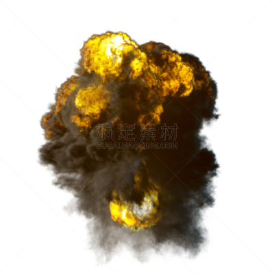 火,烟,蘑菇,绘画插图,形状,云,火球,炸药,白色背景
