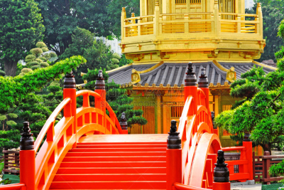 东方人,东方石景花园,女修道院,金阁寺,南莲园池,唐朝,犹太教会堂,水平画幅,无人,当地著名景点