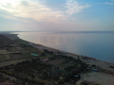 海滩,利马索尔,俄亥俄河,塞浦路斯,水,天空,水平画幅,云,沙子,无人
