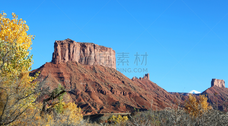 秋天,卡司特峡谷州立公园,自然,天空,悬崖,旅游目的地,水平画幅,地形,无人,蓝色