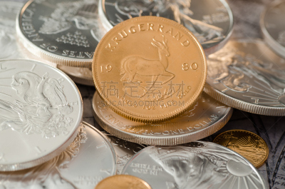 银色,鹰,黄金,南非,美国,南非克鲁格金币,铸锭,金属矿石,储蓄,水平画幅