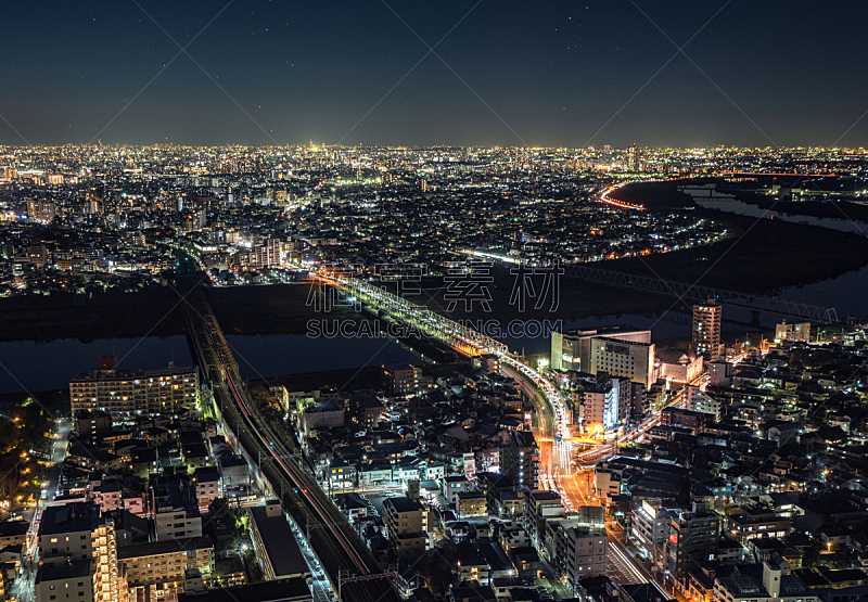 Night View in Ichikawa-Tokyo