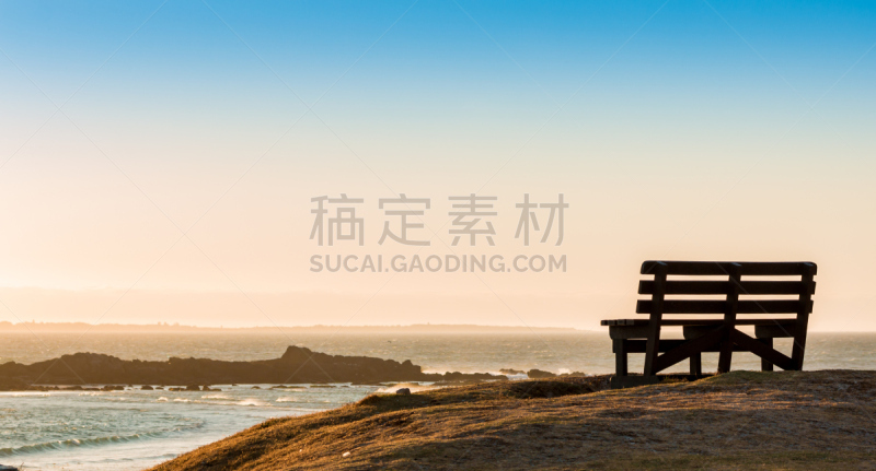 银行,水,天空,岩石海岸线,水平画幅,无人,全景,开普敦,户外,草