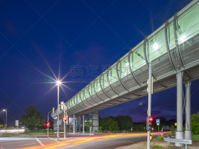 汉诺威,交通,照明设备,哈诺维尔,下萨克森,迅速,水平画幅,建筑,夜晚,无人