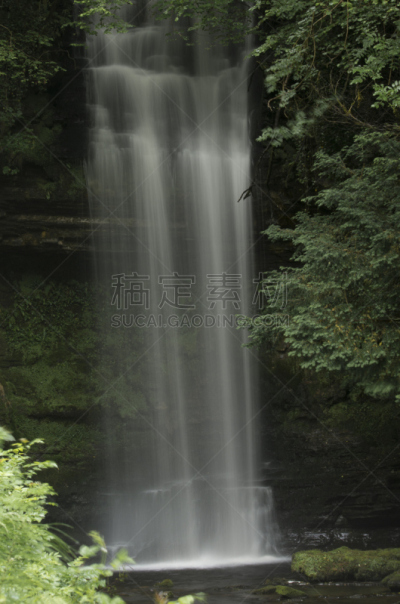 瀑布,利特里姆郡,自然,垂直画幅,水,无人,英国,河流,户外,摄影