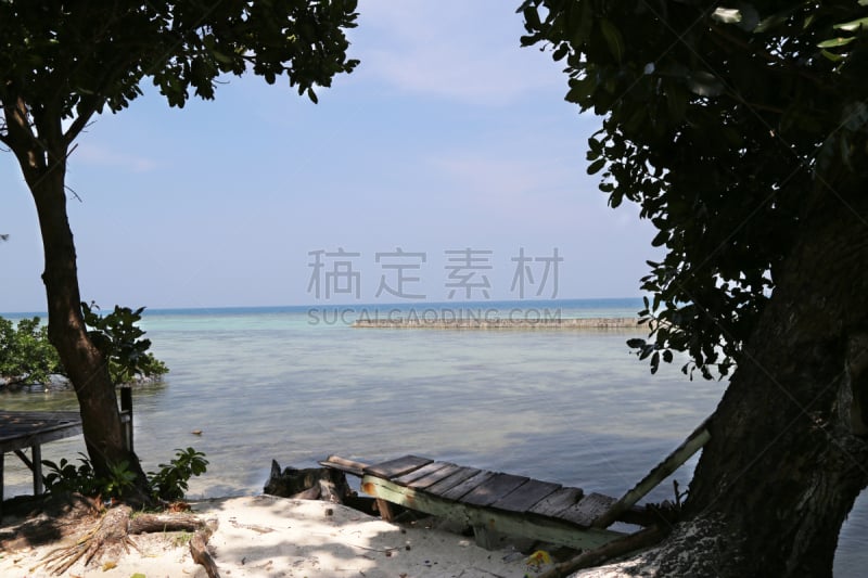 海滩,岛,印度尼西亚,鸡尾酒,千岛酱,长尾船,水,天空,美,水平画幅