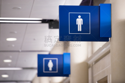 洗手间标志,男人,男子房征,女厕所标志,女性标志,男性标志,公共厕所,性别标志,水平画幅,蓝色