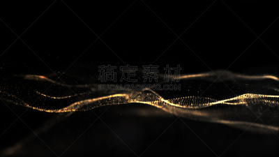 背景,金色,粒子,抽象,黑色,波形,背景虚化,数字化显示,深的,计算机