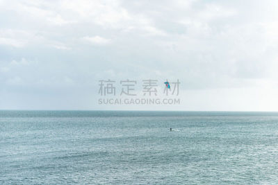 冲浪风筝,钥匙,佛罗里达,远距离,男人,bahia honda key,海洋,经理,运动,一个物体