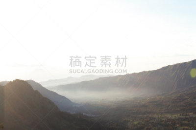 乡村,婆罗摩火山,山,日光,天空,早晨,bromo-tengger-semeru national park,夏天,塞梅鲁火山,热带气候