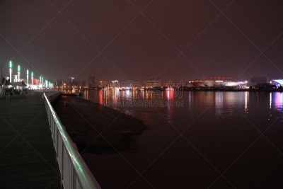夜晚,上海,,徐汇,风景,水,天空,上海世博会,水平画幅,当地著名景点