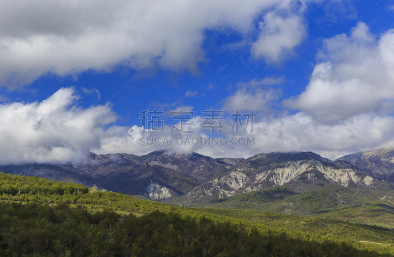 山,春天,天空,美,水平画幅,雪,无人,早晨,夏天,户外