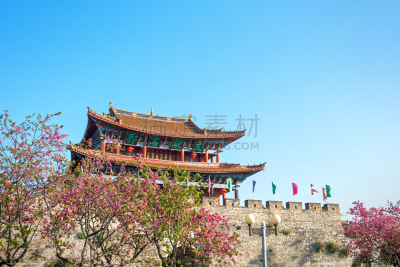 大理,古城,墨尔本南门,亚洲樱桃树,正门,云南省,天空,公园,灯笼,地名