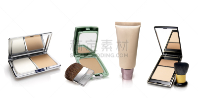 彩妆,美,腮红刷,褐色,水平画幅,无人,组物体,化妆用品,润肤露,容器