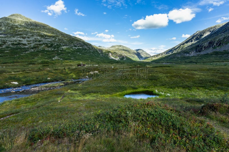 挪威,默勒-鲁姆斯达尔,自然,地形,山妖梯级,桑莫阿尔卑斯山脉,顶部,部分,山谷,移向