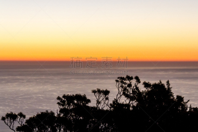 南非桌山,开普半岛,开普敦,天空,美,留白,水平画幅,无人,户外,西开普省