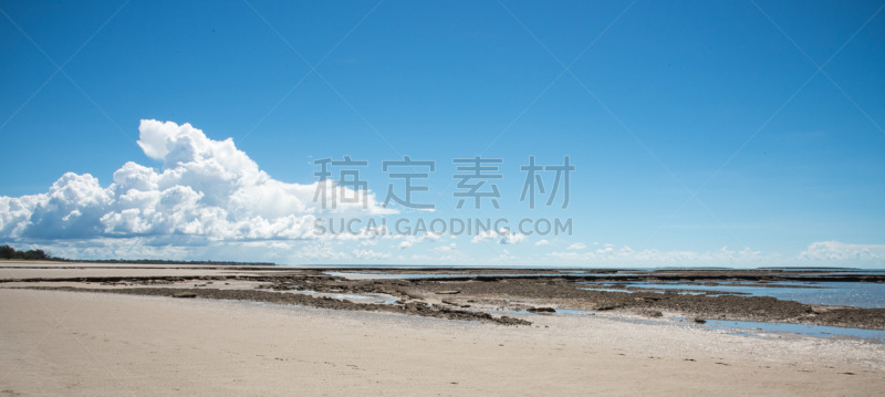 海岸地形,野生动物保护区,木麻黄树,热带气候,北领地州,海岸线,礁石,岩石,澳大利亚,户外