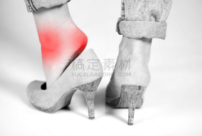 踝,女人,高跟鞋,痛苦,腿,羊毛帽,身体受伤,水平画幅,足,人体