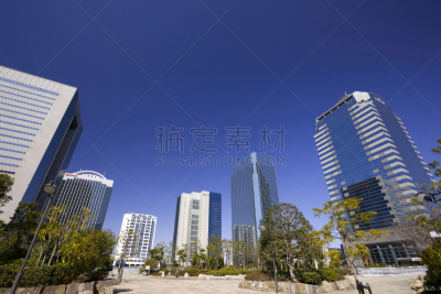 幕张市,街道,千叶市,千叶县,办公室,水平画幅,地形,无人,日本,户外