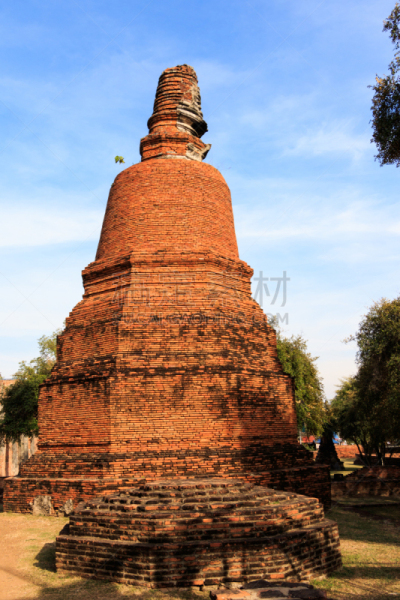 大城,僧院,泰国,建筑外部,寺庙,连续性,城市,垂直画幅,灵性,泰国人