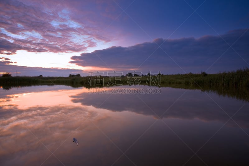 莱茵河,自然公园,水,公园,水平画幅,夜晚,无人,夏天,户外,湖