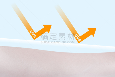 女人,黑色素,黑色素瘤,紫外线辐射,生物医学插图,水平画幅,绘画插图,奶油,健康保健,夏天
