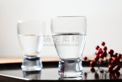 日本青酒,日本,枡,清酒杯,水平画幅,新年,格子,含酒精饮料,饮料,新年前夕