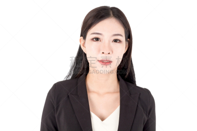 女商人,分离着色,白色背景,注视镜头,美,水平画幅,美人,套装,白人,经理