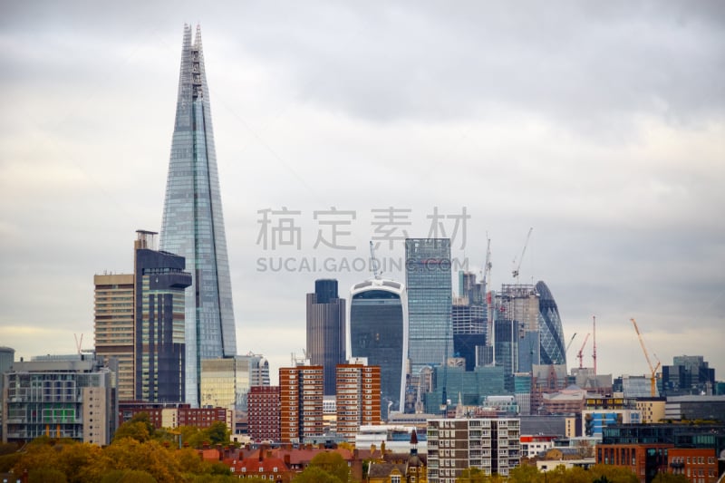 都市风景,伦敦,多云,平衡折角灯,白昼,瑞士再保险塔,市区路,英格兰,全球通讯,地球形