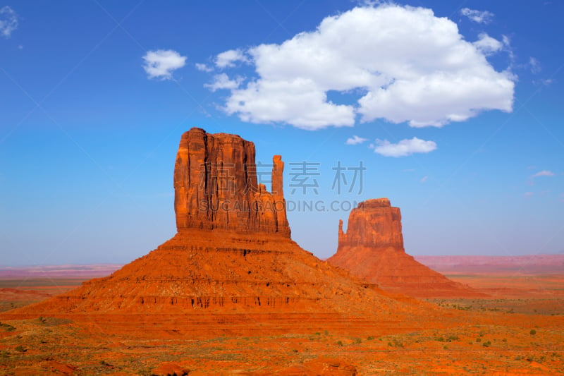 纪念碑山谷,孤峰群,犹他,米登山地,东,西,西手套山,东手套山,纪念碑谷部落公园,印第安保留地