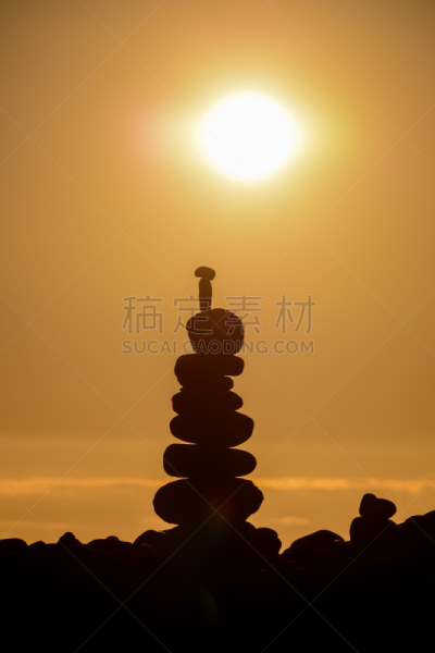 海滩,海洋,石头,垂直画幅,水,天空,美,禅宗,替代疗法,辅导讲座