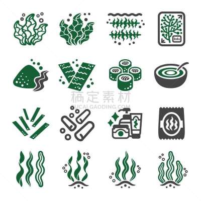 海草,计算机图标,水,彩妆,艺术,味精,无人,绘画插图,符号,水下