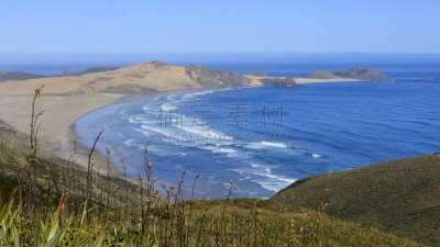 新西兰,cape reinga,海滩,水平画幅,沙子,沙丘,无人,户外,海洋,摄影