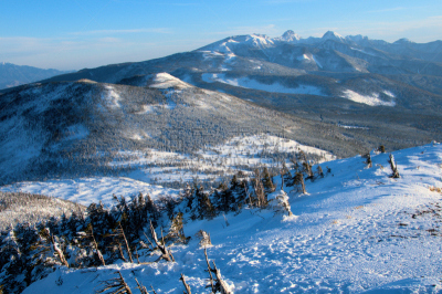 山,八岳山,自然,天空,水平画幅,巴岳山,雪,长野县,无人,蓝色
