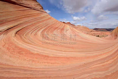 漩涡形,沙岩,帕里亚峡谷,纳瓦霍岩,侏罗纪,天空,夏天,页,犹他,山脊