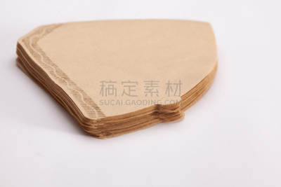 咖啡滤纸,纸,咖啡,背景分离,图像,无人,褐色,水平画幅,影棚拍摄