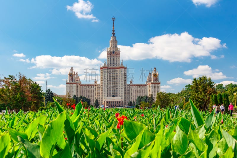 莫斯科,都市风景,大学,州,mikhail lomonosov,麻雀山,美因河,罗曼诺索夫桥,俄国革命,前苏联