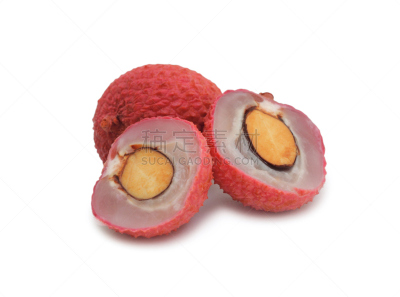 荔枝,分离着色,红毛丹,水平画幅,无人,生食,组物体,特写,东方食品,白色