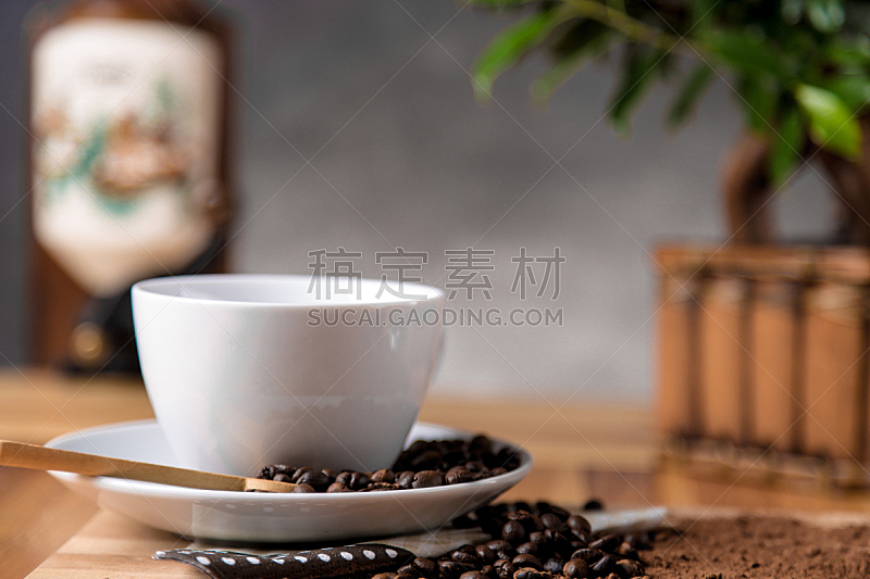 咖啡,概念,气氛,住宅内部,湿透,饮料,暗色,咖啡杯,杯,茶碟