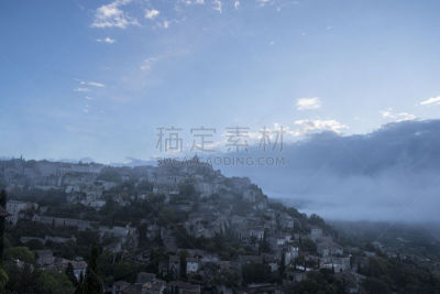风景,法国,雾,乡村,中世纪时代,白昼,清单,自然美,莫斯特,俄亥俄河