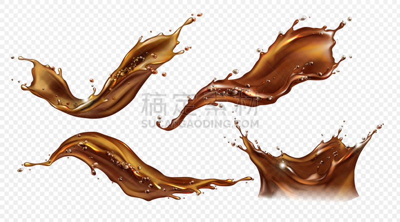 茶,可乐,咖啡,矢量,饮料,可可树的果实,热,苏打,暗色,清新
