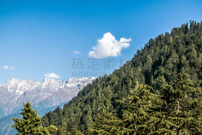山脉,巴基斯坦,山谷,风景,居住区,北,开伯尔山口,自然美,自然,草地