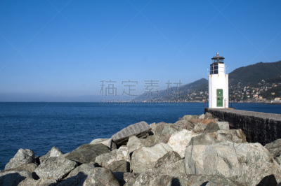 灯塔楼,悬崖,水平画幅,岩石,无人,海港,浴室,卫生间,建筑外部,户外