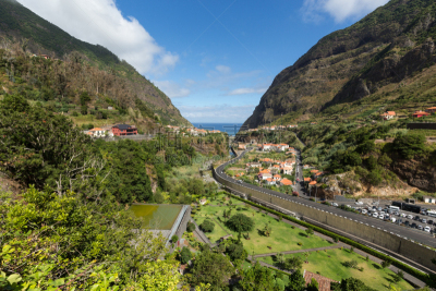 梯田,圣威森特,乡村,葡萄牙,马德拉岛海岸,北,农业,旅途,视点,热带气候
