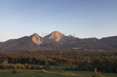 Karavanke Range,卡林斯亚,奥地利,水平画幅,地形,山,阿尔卑斯山脉,无人,户外,摄影
