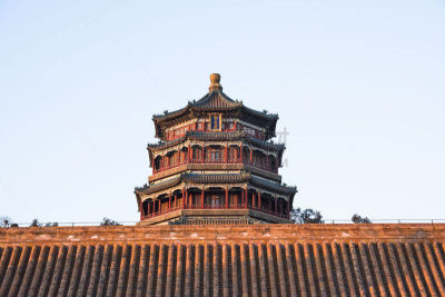 门厅,雾,颐和园,万寿山,清朝,屋檐,宫殿,宝塔,物理结构,山