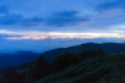 美原,黎明,苏格兰高地,长野县,高原,天空,里山,草原,国家公园,休闲活动
