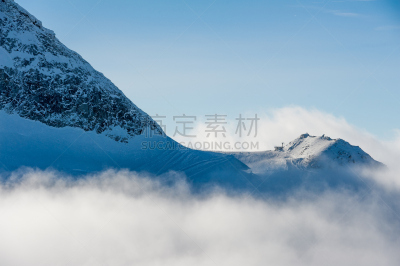 hintertux glacier,齐勒谷,天空,度假胜地,冬季运动,水平画幅,雪,无人,户外,云景